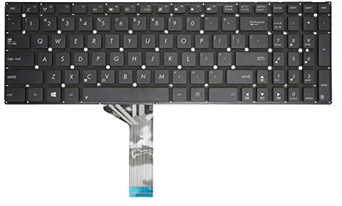 Tastiera Sostitutiva per Laptop per ASUS X551, X554, X503M, Y583L, F555, W519L, A555, K555l, 102 Tasti Sostituzione Tastiera Portatile Nera