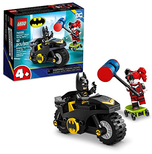 LEGO DC Batman Versus Harley Quinn 76220, Superhero Action Figure Set with Skateboard and Motorcycle Toy for Kids, Boys and Girls Aged 4 Plus