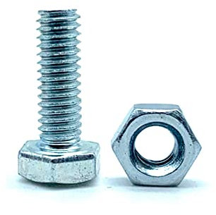 DOJA Barcelona | Boulon et Ecrou M4 | 50 Vis Tête Hexagonale avec 50 Ecrou Hexagonal | M4 x 20mm | en Acier Galvanisé | Boulons et Écrous pour Visserie Service, Vis à Métaux Tête Hexagonale...