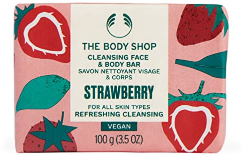 The Body Shop STRAWBERRY Cleansing Face & Body Bar (SOAP) 100g