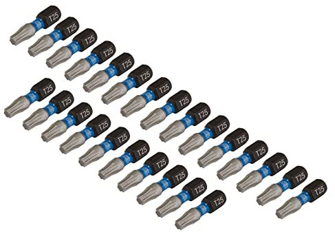 Draper 05695 TX-Star Impact Screwdriver Bits, T25 x 25mm (Pack of 25)