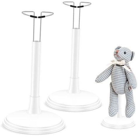 TOYANDONA Rahmen Stehen Puppe Steht Puppenaufsteller 2-Teiliger Puppenhalter Tragbarer Puppenständer Puppenständer Mit Verstellbarem Hüftclip Für Die Meisten Puppen Figurenständer