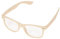 Miobo Sonnenbrillen Party Brillen 1980 style Retro Atzen Nerdbrille Hornbrille Sonnenbrille oder Klarglas Schwarz (Beige Klarglas)