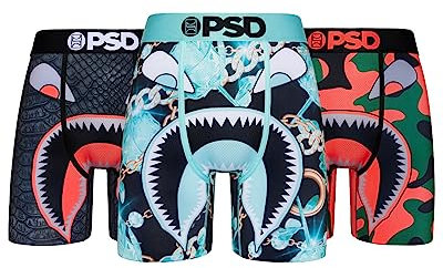 PSD Herren-Unterwäsche aus Poly-Mischgewebe, 17,8 cm, Standard-Länge, weiche und atmungsaktive Unterwäsche, Herren, bequeme Passform, Wf Essentials, X-Large