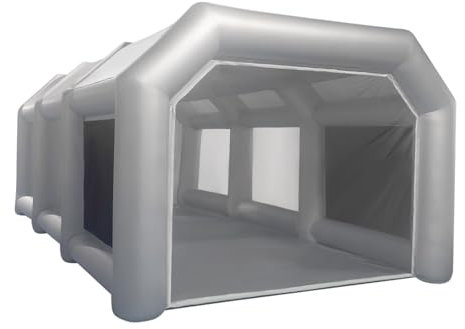 Aufblasbare Sprühkabine Zelt Tragbare Lackierkabine Zelt mit Transparente Fenster und Luftfilter für DIY Spray Painting Paint Room Auto Autolackier Kabine