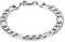 CASSIECA Armband Herren Edelstahl Panzerkette für Männer Jungen 9mm, Figaro Link Armkette 17cm Hip Hop Rapper Modeschmuck Geschenk mit Schmuckkästchen