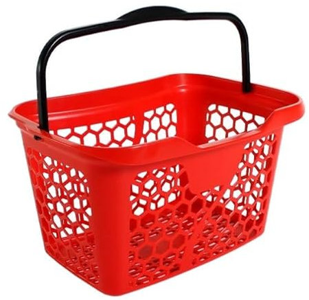 BALSAT Cestas de la compra Resistentes y Manejables. Capacidad 28 Litros. Ideal para supermercados, y tiendas en general
