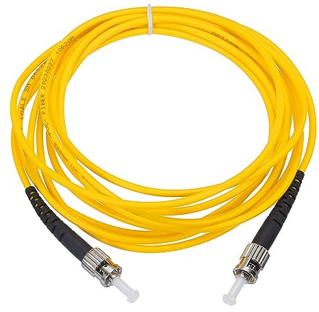 sourcing map Câble de raccordement en fibre optique simplex monomode ST vers ST pour centres de données, routeurs, commutateurs émetteurs-récepteurs