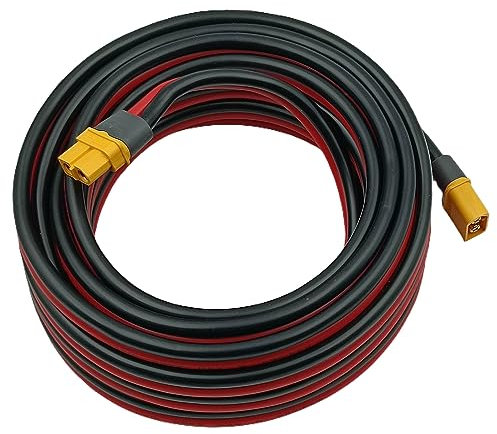 YIMIKEDAYA XT60 Verlängerungskabel 10AWG XT60 Verlängerung Stecker auf Buchse Kompatibel für EcoFlow Powerstation (10AWG 5M