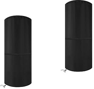 Happyyami 2st Heizungsabdeckung Terrassenheizung Abdeckung Hof Heizung Abdeckung Anti-schnee-heizung Abdeckung Für Heizung Sofabezug Gas 210d Oxford-gewebe Mit Silberbeschichtung