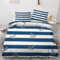GEDAEUBA Maritim Bettwäsche 135x200 - Anker Bettbezug 135 x 200 2er Set, Wendebettwäsche und Kissenbezug 80x80, Weiche & Angenehme & Atmungsaktive Mikrofaser Bettwäsche-Sets mit Reißverschluss