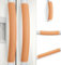 Rikzor Türgriffabdeckungen für Kühlschrank, Orange, 5 Stück