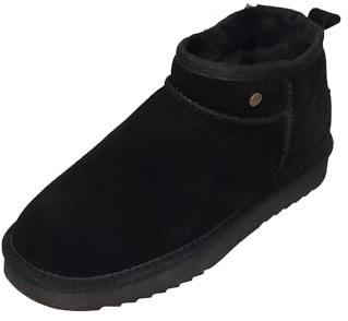 Warmbat Damenschuhe Schaffell Booties DURACK black