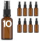 Essenciales Bote Spray Pulverizador de Cristal Ambar - 10 Botellas, Atomizador Recargable - 30ml