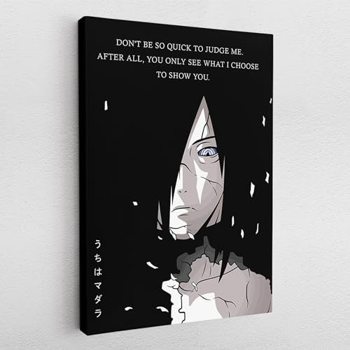 Poster Pop Art Graffiti Madara Uchiha Naruto Anime Wand Abstrakt Wandbilder Wohnzimmer Schlafzimmer Büro Wanddekoration Deko XXL günstig (Poster, 80x60 cm)