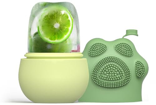 Ice Face Roller, MKNZOME Silicone Ice Roller for Face and Eyes Puffiness Relief Reusable Face Ice Cubes Migraine Pain Relief Facial Ice Mold Skincare Tools Gifts for Women Beauty