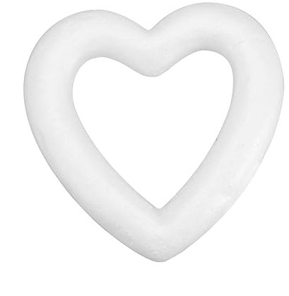 EXCEART Schaum Kranz Formen Schaumform Blumen selber Machen DIY Bastelmodellierung Kuchen verzieren Kranz Herz Modelle Bastelherzen Modellierschaum weißer Embryo Nelke Schimmel