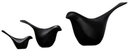 FUNOMOCYA 3St kreative Verzierung Feenstatue Autoverkleidung Vogelstatue aus Keramik Wohnkultur Mode-Vogel-Ornament Vogelverzierung Bücherregal Zubehör Anzeige schmücken