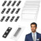 CAREDGO 20 STK Namensschilder Magnetisch Namensschild Magnet Kleidung Selbstklebende Magnetschilder Namensschilder mit 3-Punkt Magnet Schilder Magnetische Ausweishalter für Ausweishüllen Beschriften