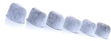 susiodeu 6 Pcs/Packs Water Filters Lightweight Reusable Charcoal Activated Carbon Filter Replacement Grinding Disc Plate