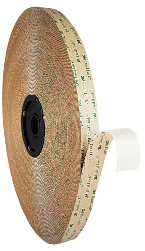 3M Dual Lock Thin SJ4570 | Pilzkopfband | Druckverschluss | Klettverbindung | dünn & flexibel | selbstklebende Rückseite mit Acrylat-Klebstoff / 25,4 mm x 1 m