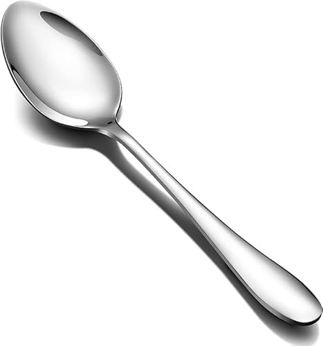 ZABY Gray Kunz 9 Inch Stainless Steel Chef Spoon, 1 Piece, Cooking Spoon, Sauce Spoon