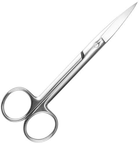 FERCAISH Gerade Chirurgische Schere,Edelstahl Verbandschere, Scharfe Spitze Ende Scheren, Medizinische Schere Geeignet für Krankenhäuser, Büros, Wohnungen (18cm)