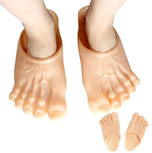 Neroyaner Lustiges Kostüm lustige Fußpantoffeln lustiges Kostüm Cosplay-Ausgehschuh Jumbo 27,9x13 cm realistisches Kostümzubehör Schuhüberzüge für riesige Schuhe