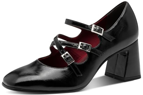 Tamaris Damen Pumps Synthetik, schwarz, 38 EU