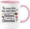 quotedazur - Mug Tu veux être ma marraine ? Je fournis les bêtises, t’apportes le chocolat ? - Rose/Céramique
