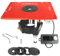 O'SKOOL Motorisierte Oberfräsenheber für 8,9 cm Oberfräsen, passend für Bosch RA1181 RA1171 Tische, digitaler Controller, 5 Einsatzringe, Mikroeinstellung, CNC-Aluminiumplatte