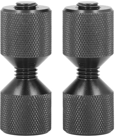 Zerodis Andere Auto -Teile -Werkzeuge Flansch Aligner Flansch Kumpel 6061 Aluminium Doppel Loch Stifte 0,5 Bis 14 Zoll Flansche mit M12 Gewinde Anpassung Auto Teile Schiffe Große (Black)
