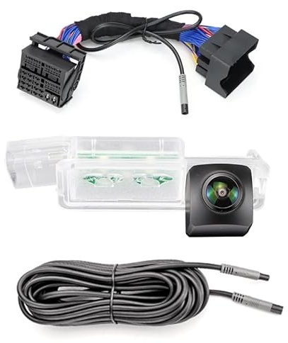 GREENAUTO Rückfahrkamera für VW Volkswagen Polo VI 2017-2023,VW Golf VII MK7 R GTD Variant GTE 2012-2020 CANbus-Rückfahrkamera mit dynamischer Fahrspur,Plug and Play,Passend für Original Autoradio