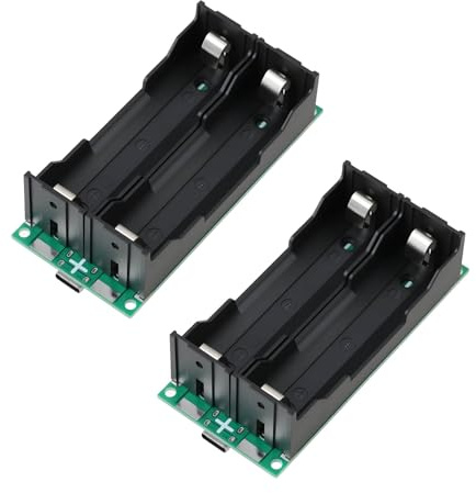 EMSea 2Pcs 15W 5V 3A Battery Boost Charging Module High Power for 2x 18650 Li-ion cells