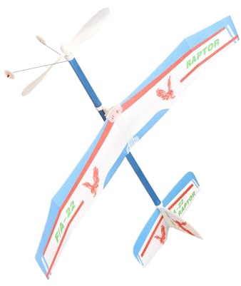 Generisch Gummiband-Flugzeug - Segelflugzeug Gummimotor Antrieb | Gummibandflugzeug-Bausatz - für Camping, Garten, Kinder, Mädchen, Erwachsene