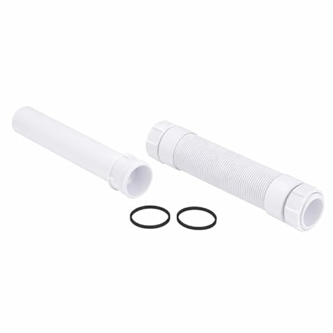 McAlpine FLUSHCONE-Flex Flexible Flushpipe – Adjustable Toilet Flush Pipe for Low-Level & Concealed Cisterns – Fits 1½” Syphons (2” with T12C Adaptor) – Easy Install for Back-to-Wall WCs