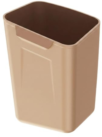 MagiDeal Mini poubelle de voiture en silicone, conteneur à déchets élégant et polyvalent, petit organisateur de rangement compact pour l'intérieur de la, Brun