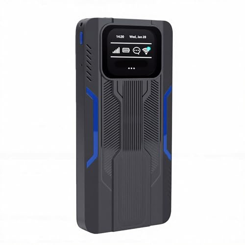 Fabater 4G LTE Mobile Hotspot, Travel Router, Portable WiFi Hotspot Power Bank 2 in 1 WiFi6 300M Dual Band Connects Up to 10 Devices