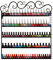 Marketero Metal Nail Polish Wall Rack Nail Polish Organizer Shelf Holds 100+ Bottles