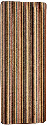 Dandy by William Armes, Ios Stripe Indoor Washable Extra Long Runner, Brown, 240 x 67