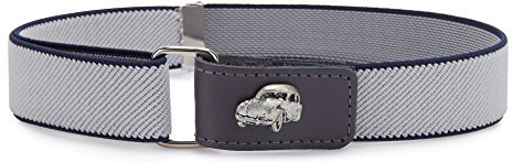 Ladeheid Jungen Gürtel Elastik-Gürtel 1-6 Jahre 34-65 cm P15S (Grey/Schwarz/Auto)