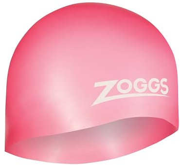 Zoggs Unisex – Erwachsene Easy-fit Silicone Cap Badekappe, Rosa, One Size