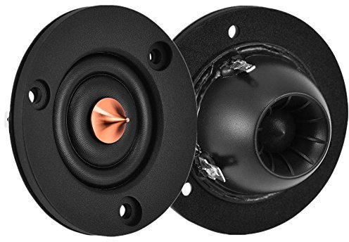 ASHATA Car Tweeter Speakers, 2pcs 2 4Ohm 4Ω 30W Silk Film Dome Tweeter Treble Speaker Car Loudspeakers Deliver Smoother,Purer,Cclearer Sound