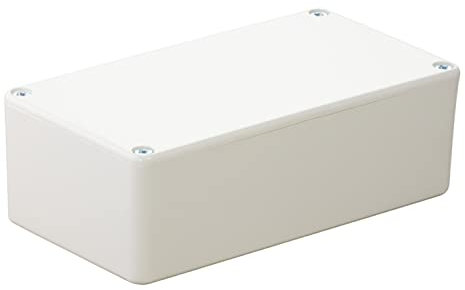 HeiGroup - MB8W ABS Kunststoffgehäuse mit Deckel, Mehrzweckgehäuse, Modulgehäuse, (LxBxH) 150 x 80 x 50 mm, mit Leiterplattenführung, Weiß - Poliert