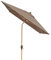 Doppler Alu Wood 350 - Parasol Rond pour Balcon et terrasse - Aspect Bois Moderne - 350 cm - Grege