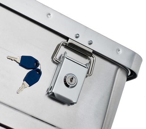 ALUTEC Zylinderschlossset (bestehend aus 2 Schlössern und 2 Schlüsseln, gleichschließend, Schließzylinder für Aluboxen, Schließsystem) 31008