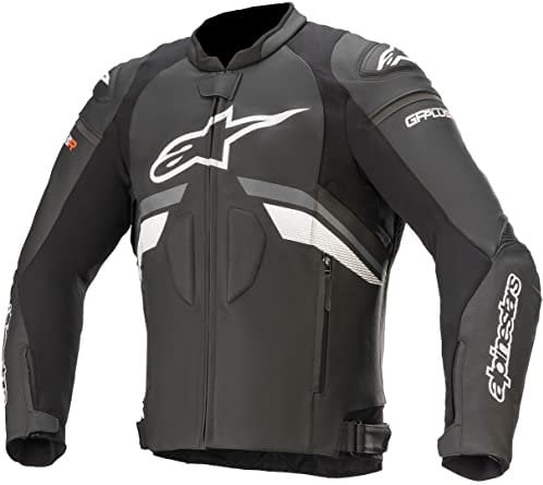 Alpinestars Herren 3100520-102-54 Motorrad Lederjacken, Schwarz, S-L EU