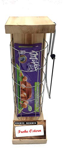 Schokolade Ostern Geschenke Kinder - Geschenk für Männer Frauen - Milka Nuss Alpenmilch - Eiserne Reserve Gitter mit Säge - Geschenkset Männer Frauen -r- Frohe Ostern