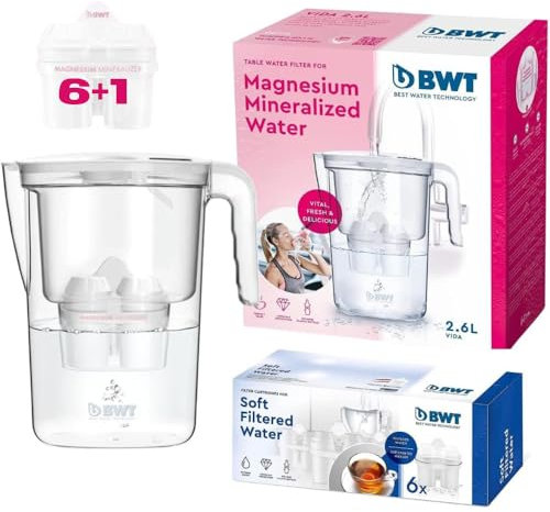 BWT JARRA VIDA MANUAL + PACK 6 FILTROS SOFT Blau