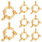 UNICRAFTALE 8 Stk Schmuckverschluss Goldene Kettenverschluss Edelstahl Federringverschlüsse Geschlossene Ringverschlüsse Armband Ketten Verschlüsse Frühling Clasps Für DIY Schmuckherstellung 23x14mm